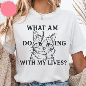 Funny Cat Meme T-Shirt, Sarcastic Humor Cat Shirt, Cat Lover Gift